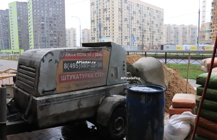 Полусухая стяжка пола ЖК «Новое Медведково»