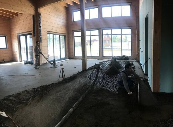 Черновая стяжка пола 1