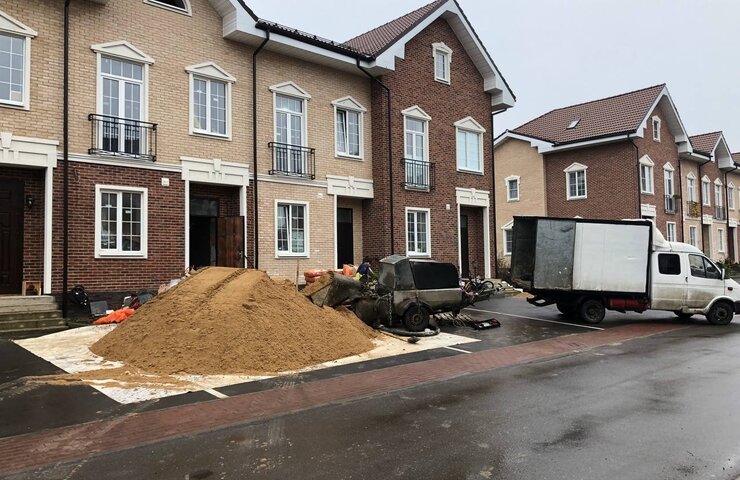 Стяжка пола в поселение Первомайское, коттеджный посёлок Академия Парк