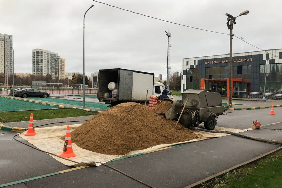 Стяжка пола в Москве, улица Мичуринский Проспект, Олимпийская Деревня, 2 