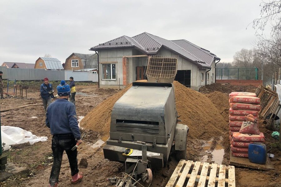 Стяжка пола в городском округе Истра, деревня Бужарово