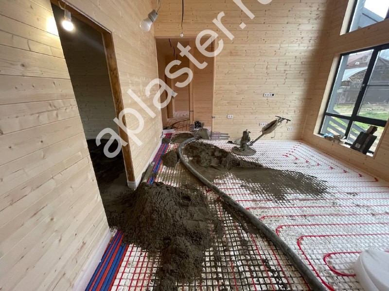 Совместимость стяжки с теплым полом в каркасном доме